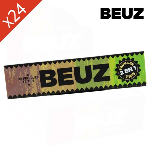 Boite de 24 carnets Beuz Brown Slim King Size + Filtres