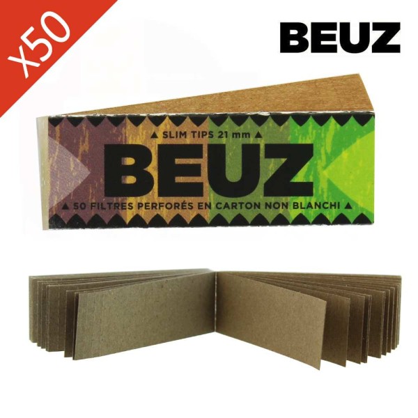 Boîte de 50 carnets de filtres à rouler Beuz