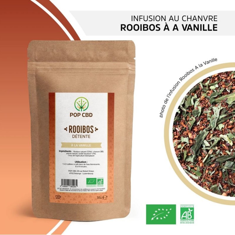 Infusion Chanvre ROOIBOS à la Vanille