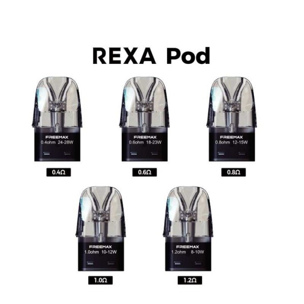 Cartouche Rexa Pod 3ml (3pcs) - Freemax (1.2 Ohms)