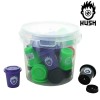 Lot de 18 Boites en plastique Kush avec mini Grinder