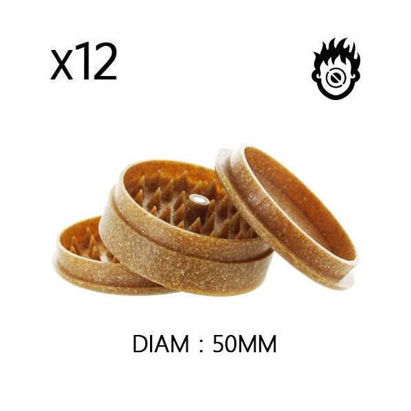 Boîte de 12 Grinders en chanvre 50 mm Organic