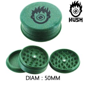 Boîte de 12 Grinders en chanvre 50 mm Kush Bong Green Organic