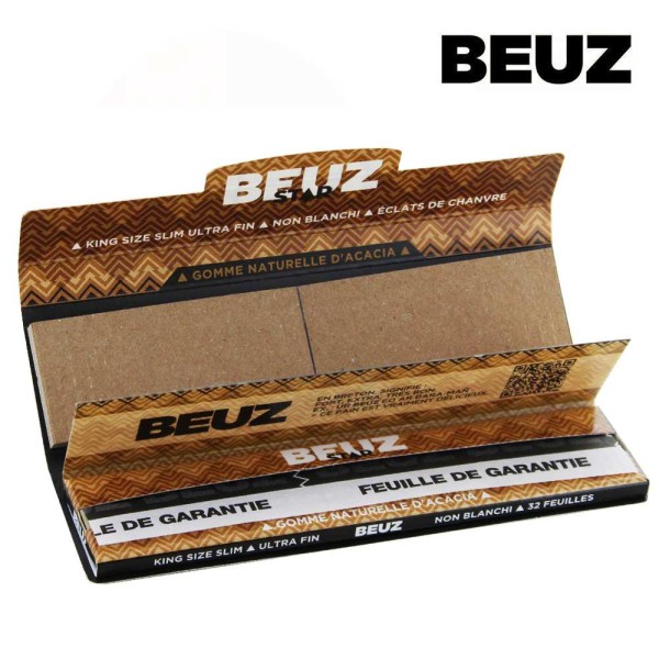 Feuilles à rouler Beuz Star Slim Non Blanchies + Filtres