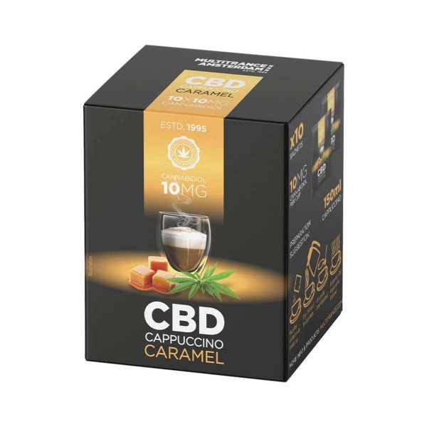 Cappuccino Caramel au CBD 10mg  10 sachets | MULTITRANCE