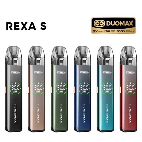 Kit Rexa S DuoMax Freemax - Pod 3ml Batterie 1300mAh (Olive Green)
