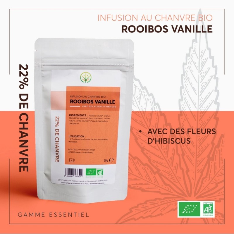 Infusion Chanvre BIO ROOIBOS à la Vanille