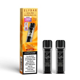 Pod pre-rempli Fruits Tropicaux 2ml Elfa Pro - ElfBar (pack de 2) (10 mg/ml)