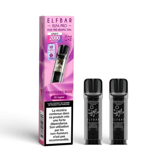 Pod pre-rempli Fruits des Bois 2ml Elfa Pro - ElfBar (pack de 2) (20 mg/ml)