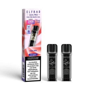 Pod pre-rempli USA Mix 2ml Elfa Pro - ElfBar (pack de 2) (10 mg/ml)