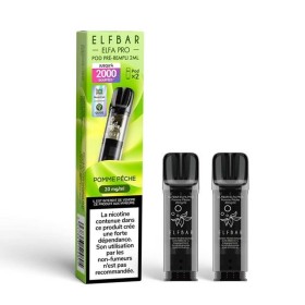 Pod pre-rempli Pomme Peche 2ml Elfa Pro - ElfBar (pack de 2) (10 mg/ml)