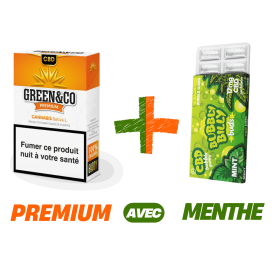 Cigarettes Green&Co + Chewing-Gum Menthe