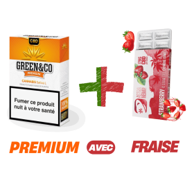 Pack CBD Premium & Fraîcheur - Green&Co Premium + Chewing-Gum Fraise Astra Hemp