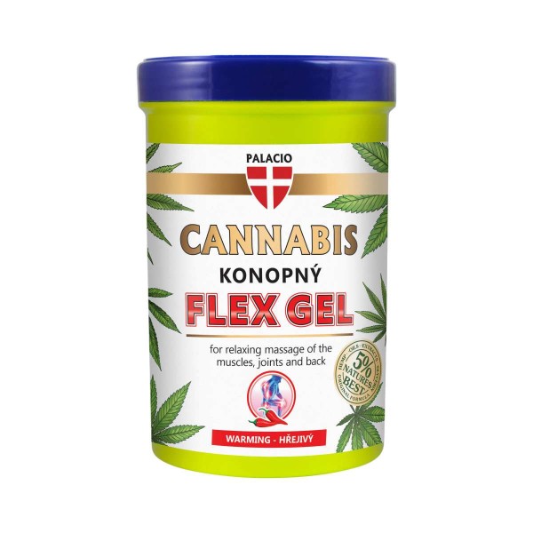PALACIO Gel de massage chauffant Flex au chanvre, 380 ml