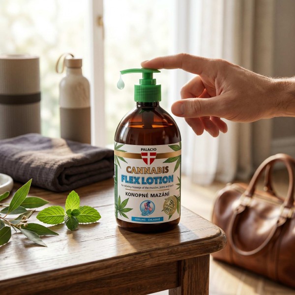 Gel de massage au chanvre PALACIO effet rafraîchissant - 500 ml