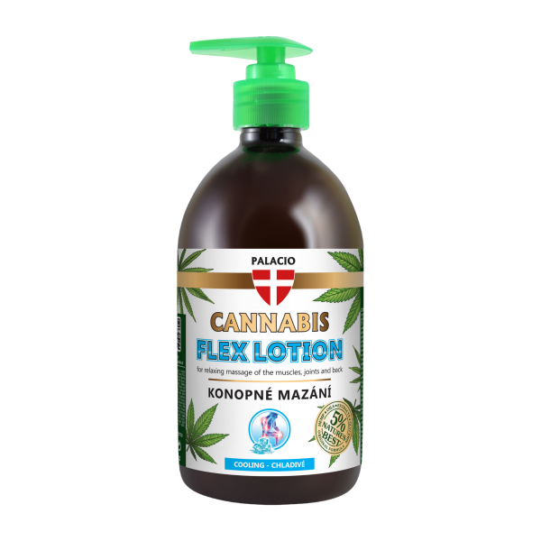 Gel de massage au chanvre PALACIO effet rafraîchissant - 500 ml