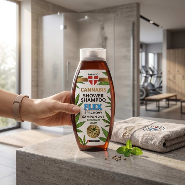 PALACIO Shampooing Douche au Chanvre FLEX 500 ml – Effet Frais