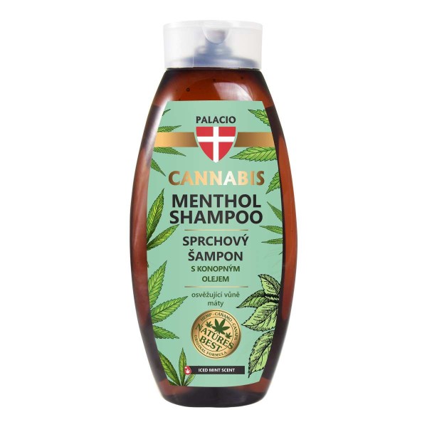 Shampoing 2 en 1 au chanvre et menthol PALACIO – Fraîcheur intense