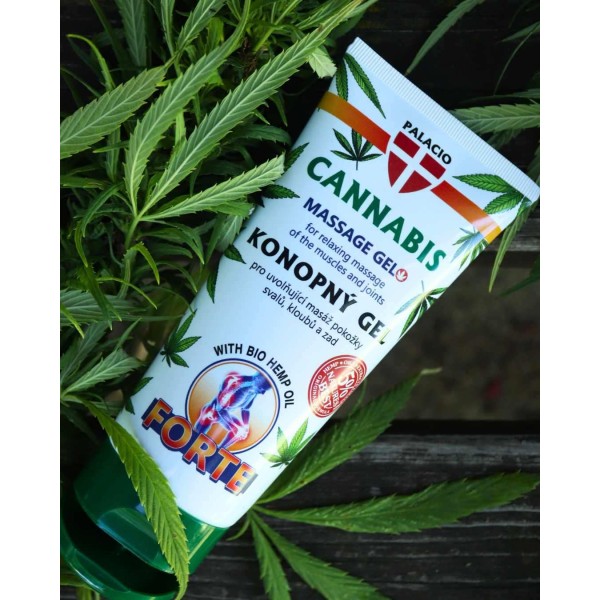 PALACIO Gel de Massage Cannabis Forte 200 ml au Chanvre BIO