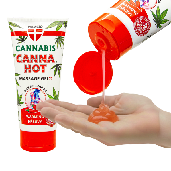 Gel de massage chauffant au chanvre PALACIO CANNAHOT - 200 ml