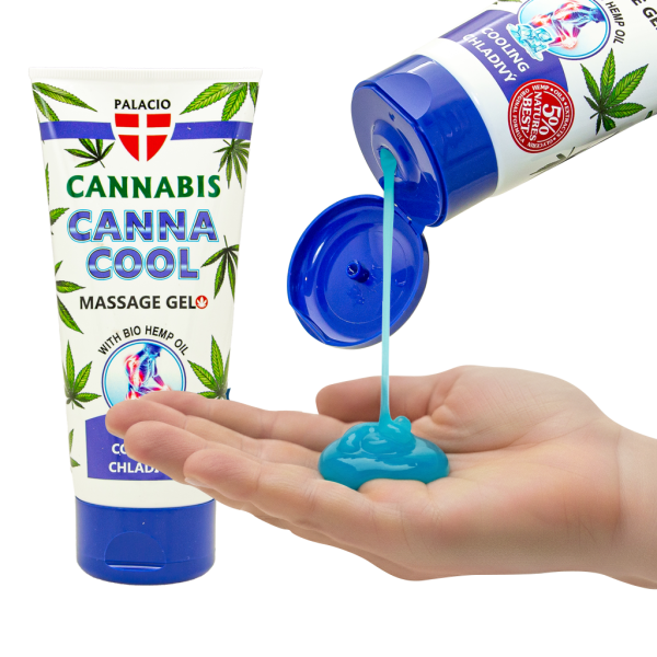 Gel de massage au chanvre CANNACOOL effet rafraîchissant 200 ml