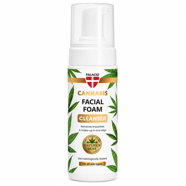 PALACIO Mousse Nettoyante Visage au Chanvre & CBD, 150 ml