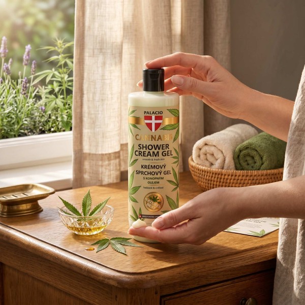 PALACIO Gel Douche Crème à l'Huile de Chanvre 500 ml