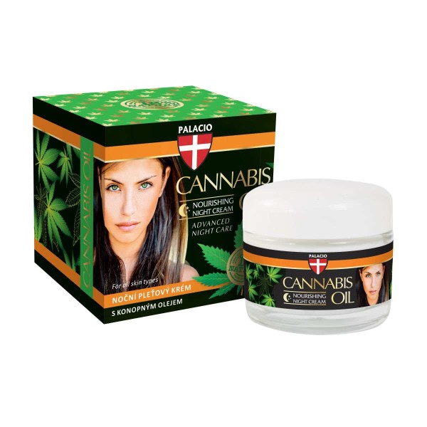Crème de Nuit Visage au Chanvre PALACIO 50 ml – Soin Régénérant