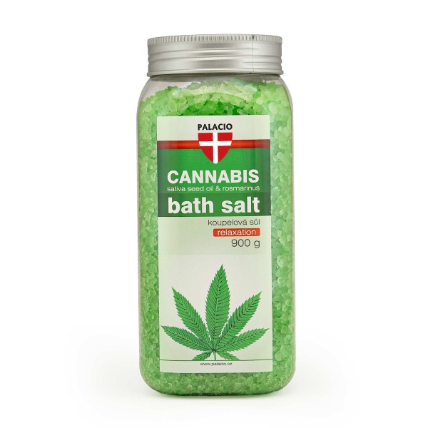 PALACIO Sel de Bain au Cannabis & Romarin - 900 g