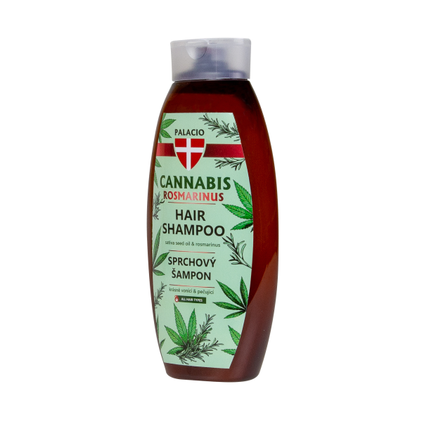 PALACIO Shampooing Cannabis Romarin à l'Huile de Chanvre, 500 ml