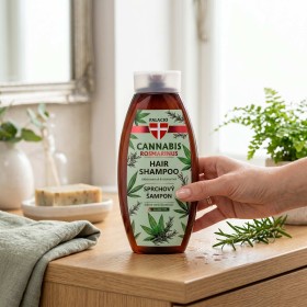 PALACIO Shampooing Cannabis Romarin à l'Huile de Chanvre, 500 ml