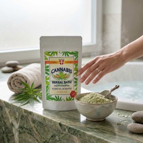 Sel de bain au chanvre – Détente & Peau Adoucie, 200 g Palacio