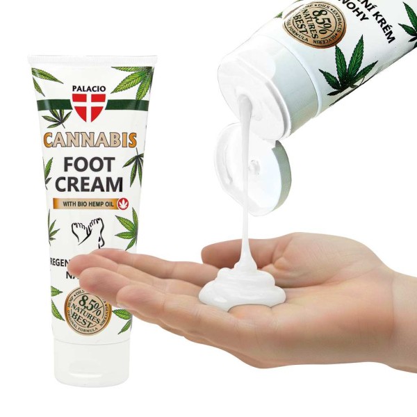 Crème pieds au chanvre BIO - Soin réparateur, 125 ml Palacio