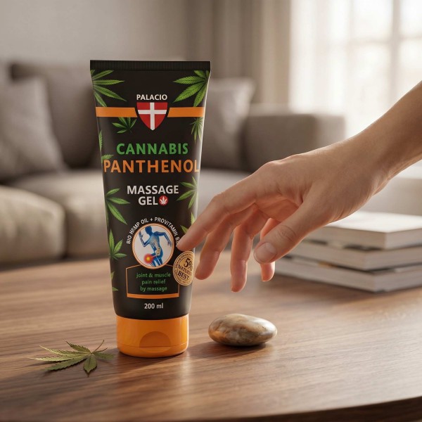 Gel de massage au chanvre au panthénol, 200 ml Palacio