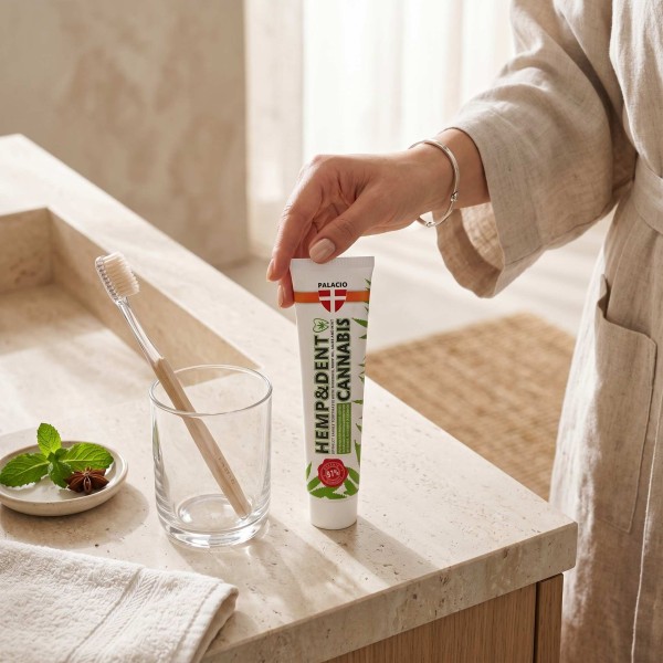 Dentifrice au chanvre HEMP & DENT - Soin doux, 75 g Palacio