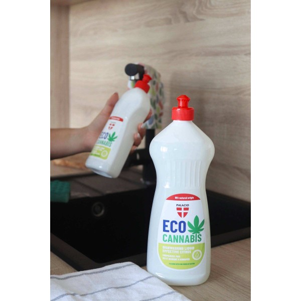 EcoCannabis Liquide Vaisselle au Chanvre, 1000 ml Palacio