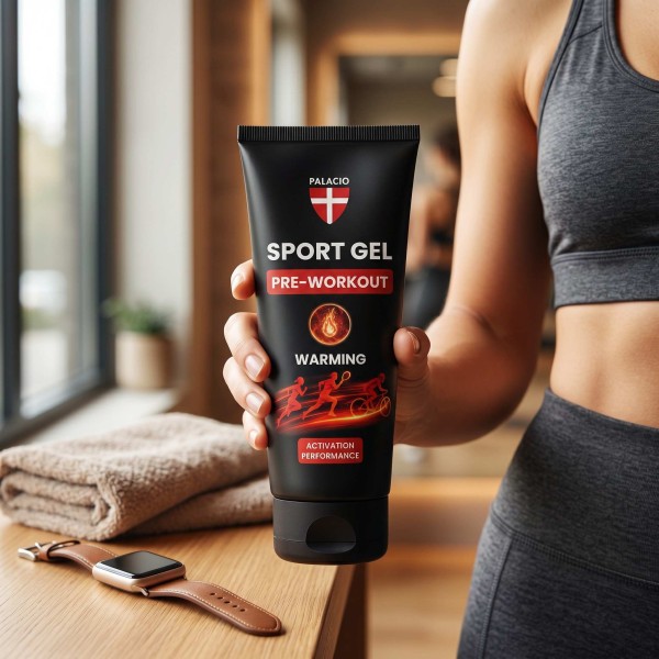 Gel Sportif Chauffant au Chanvre & CBD Forte, 200 ml Palacio