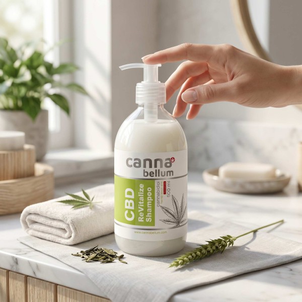 CBD ReVitalize Shampooing Capillaire au CBD, 500 ml Cannabellum