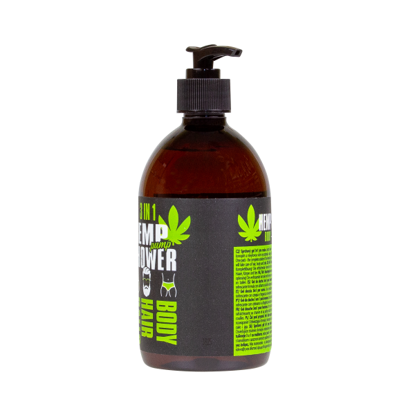 Gel Douche 3-en-1 au Chanvre pour Homme, 500 ml Palacio