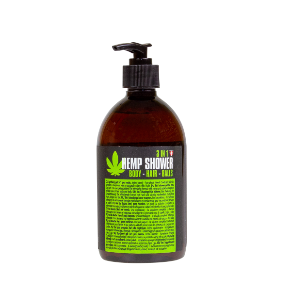 Gel Douche 3-en-1 au Chanvre pour Homme, 500 ml Palacio