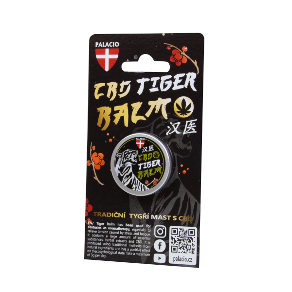 Tiger – Baume du Tigre au CBD & Huiles Essentielles, 15g Palacio