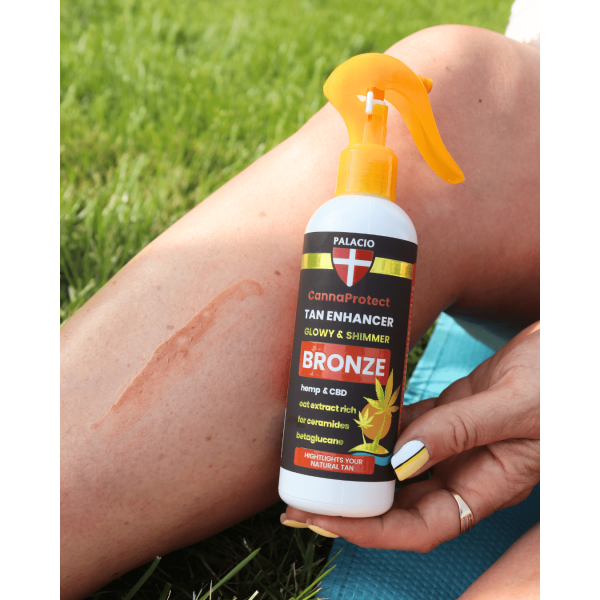 CannaProtect Activateur de Bronzage au Chanvre & CBD, 200 ml Palacio
