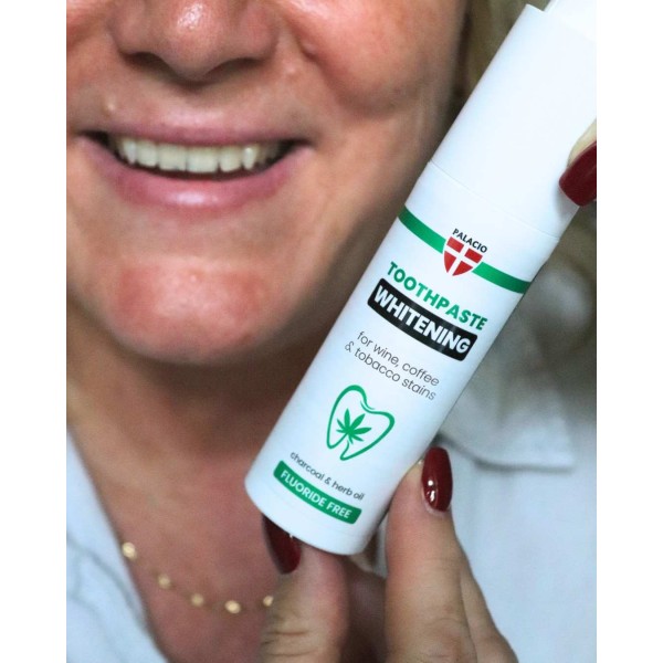 Dentifrice Whitening au Charbon Actif & Huile de Chanvre, 75 g Palacio