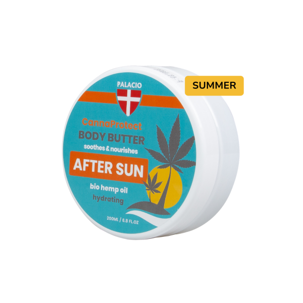CannaProtect Beurre Corporel Après-Soleil au Chanvre, 200 ml Palacio