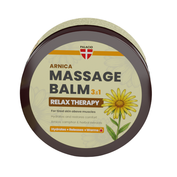 Baume de Massage Relax 3en1 Chauffant Arnica & Camphre, 300 ml Palacio