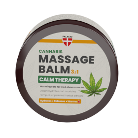 Baume de Massage Calm 3-en-1 Chauffant à l'Huile de Chanvre Palacio
