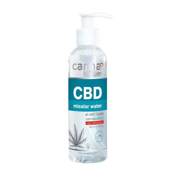 Eau Micellaire CBD – Nettoyant Visage Doux, 200 ml Cannabellum