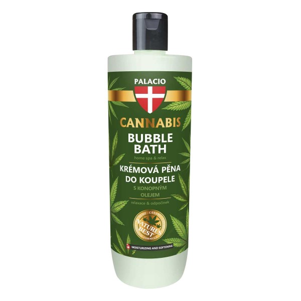 Bain Moussant au Chanvre Cannabis - Détente & Soin, 500 ml Palacio