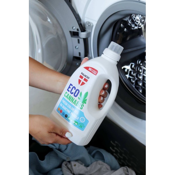 EcoCannabis - Gel lessive chanvre couleurs & linge foncé, 1,5L Palacio