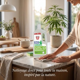 EcoCannabis – Nettoyant Multi-Usages au Chanvre, 1000 ml Palacio
